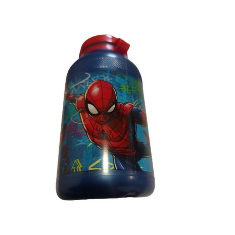 Kinderfles Bidon Spiderman - Blauw / Rood - Kunststof - 400 ml - Waterfles - Fles 2