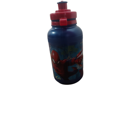 Kinderfles Bidon Spiderman - Blauw / Rood - Kunststof - 400 ml - Waterfles - Fles 3