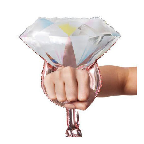 Folieballon Diamanten Ring Armband