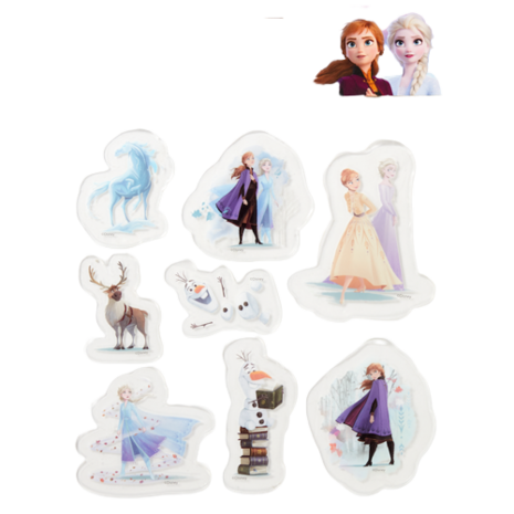 Raamsticker Disney Frozen Elsa Anna  30 x 20 Vinyl - Gel Window Stickers