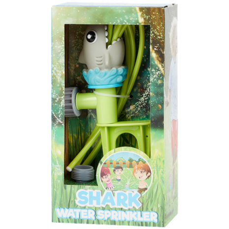 Watersproeier Haai - Water Sprinkler - Zwemspeelgoed - Waterpret zonder zwembad - Waterplezier - Tuinslang aan te sluiten op kr