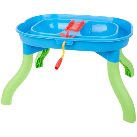 Zand en Watertafel voor kinderen 4 in 1 - 67,5 x 52 x 38 cm - Schrijftafel - Racetafel 1