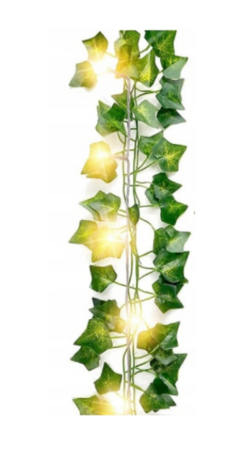 Kunstklimkop met ledlicht - Groen - Kunststof - Indoor &amp; Outdoor - 2 meter - Artificial Scindapsus Aureus - 20 ledlampjes  - 72 blaadjes 