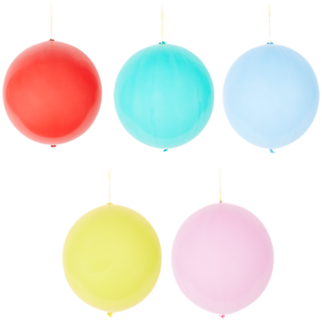 Punchballonnen - Multicolor - &Oslash; 45 cm - Set van 10 - Punch Ballon - Feest