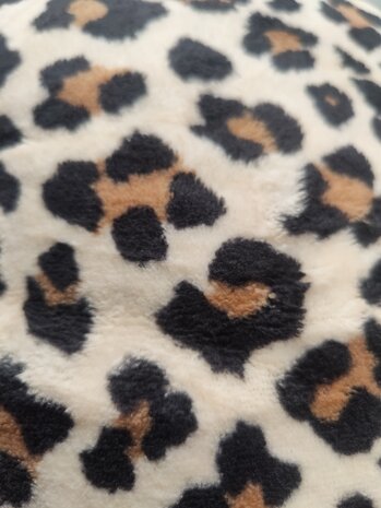 Fleece deken luipaard / panter print 130 x 160 cm