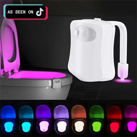 DISCO POTTY - Led lamp met bewegingssensor voor de WC / Toilet - Multicolor - Kunststof6