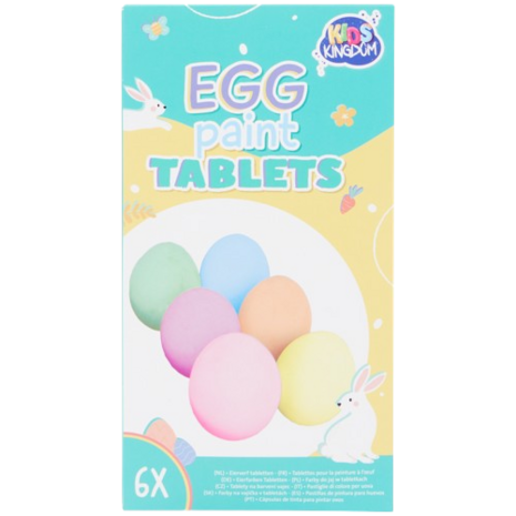  Eierverf tabletten - Multicolor - Egg Paint Tablets  - Set van 6 - Pasen - Easter 1