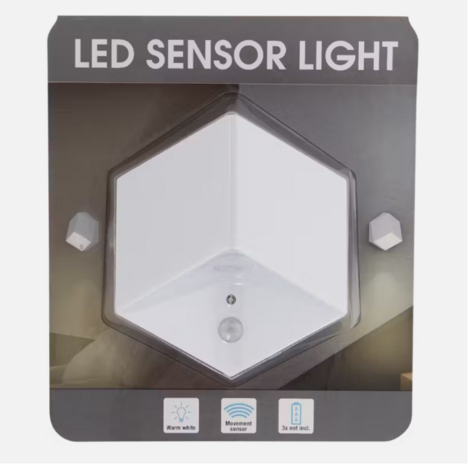  Trendy led wandlampen TRILLION - Set van 2 - Kunststof - Warm White - 22 x 67 x 88 mm - Sensor licht - Hangend - Led sensor li