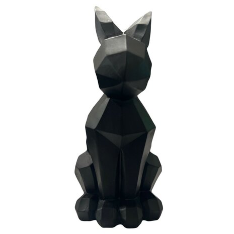 Trendy 3D Haas / Konijn BAD BUNNY - Zwart - Art Sculptuur - Standbeeld -  22 x 10 cm - Geometrische vorm Rabbit -  konijnenbeel