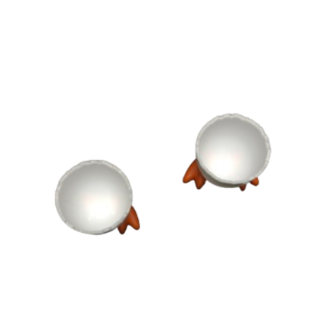 Eierdop pasen - Wit / Oranje - Set van 2 - Eieren - Eten 3
