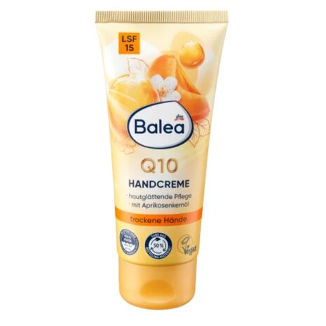 Balea Handcrème Q10 met abrikozenolie en SPF15, 100 ml 1