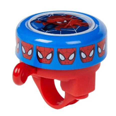 Marvel Spider-man Fietsbel - Rood / blauw - Metaal / Kunststof - Prinsessen - Fietsen - Bel 