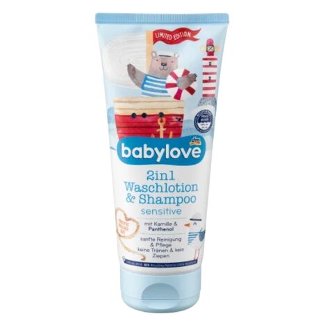 Babylove Babyshampoo douche- en waslotion 2in1, 200 ml  1