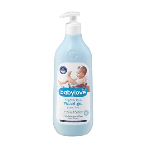 Babylove Babywasgel van top tot teen gevoelig, 500 ml  1