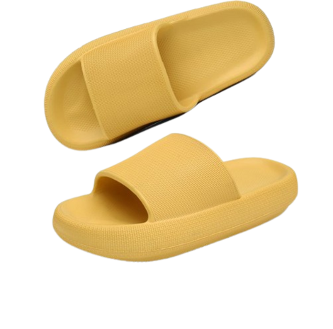 Slippers SWAG - Geel - EVA - 44/45 - Verdikte - Lichtgewicht - Super Zacht aan je Voeten - Anti-Slip en Stevig Voetbed - Anti-l