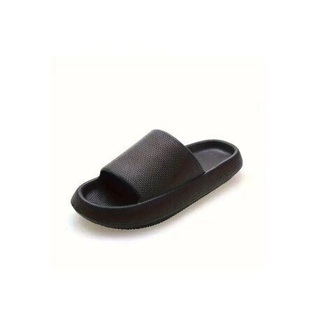 Slippers SWAG - Zwart - 46/47 - Verdikte Zool - Lichtgewicht - Super Zacht aan je Voeten - Anti-Slip en Stevig Voetbed - Anti-l