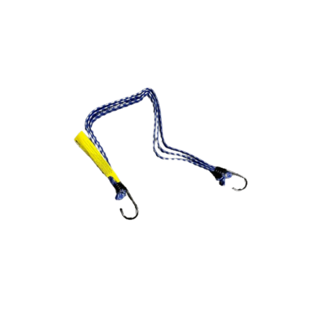 KAYA Snelbinder met spinhaak - 60 cm - Blauw - 6 kg - Bagagespin - Bungee touw - Bagagedrager 