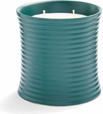 Luxe Design geurkaars &quot;Rosemary&quot; - Petrol Groen - Keramiek / Wax - ⌀ 10 x h 10 cm - Kaars - Zware Kwalitei