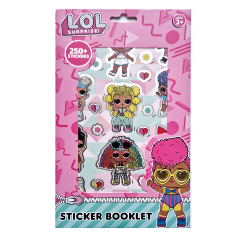 LOL Surprise Sticker Boekje - Roze - Papier- 250+ Stuks - Kinderen - Knutselen