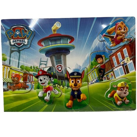 Paw Patrol Chunky Puzzel - Multicolor - Kunststof - 30 x 21 cm - kinderen - Speelgoed 