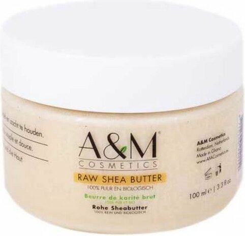 A&amp;M Raw Shea Butter Jar 100ml