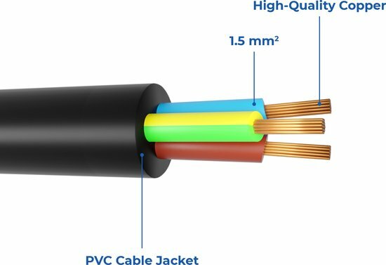 Voedingskabel C13 haaks - Zwart - 7.5 meter - Apparaatsnoer2