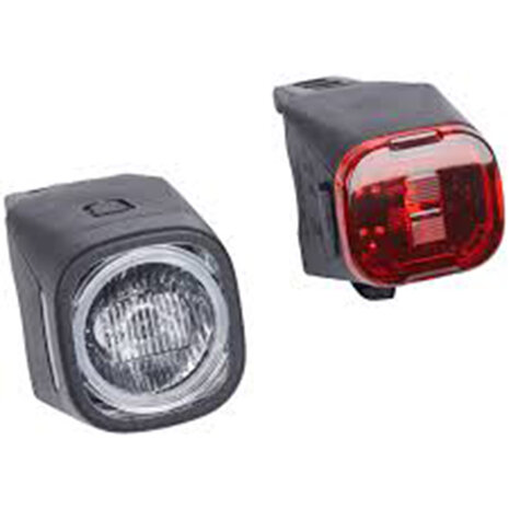 Oplaadbare Fietsenlampset - Wit / Rood - 2 lampen - Fietsen 11