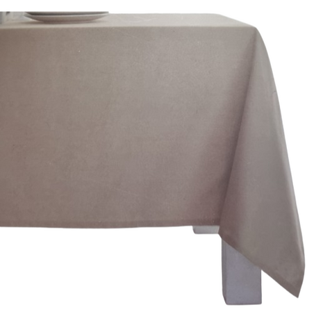 Luxe Tafelkleed LUCIANO - Taupe - Waterafstotend - Polyester - 140 x 240 cm - Tafelen 2