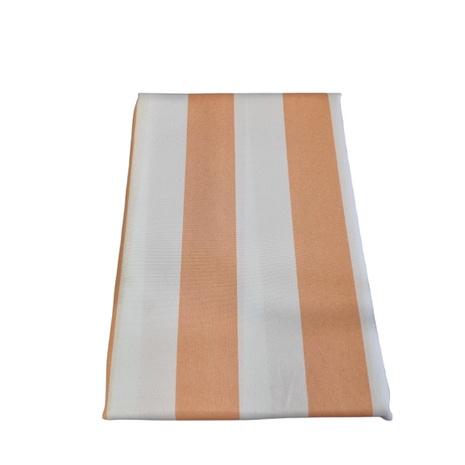 Luxe Tafelkleed met strepen - Zalm - Wit - Waterafstotend - Polyester - 140 x 240 cm - Tafelen