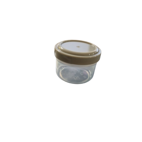 2 Mini saus cups MARTHA - Beige / Greige  / Transparant - Kunststof - 35 ml - vaatwasserbestendig - Set van 4 - &Oslash; 3,2 cm