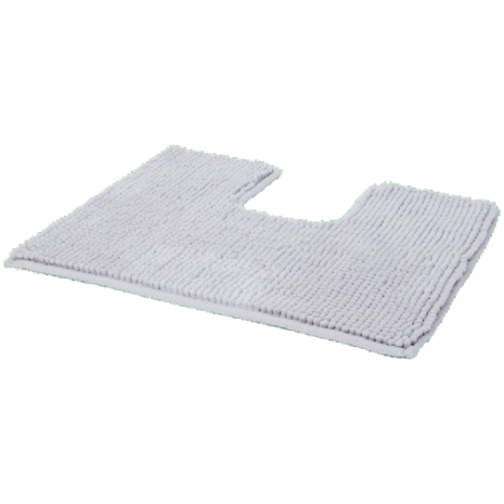 Hoogwaardige Wc / Toiletmat REECE - Grijs - Luxe Polyester - 50 X 40 cm - Antislip  