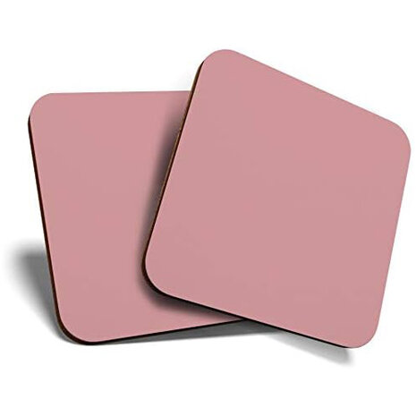 Onderzetters voor glaswerk HELEEN - Roze - Rubber - 10 x 1 x 10 cm - Set van 4