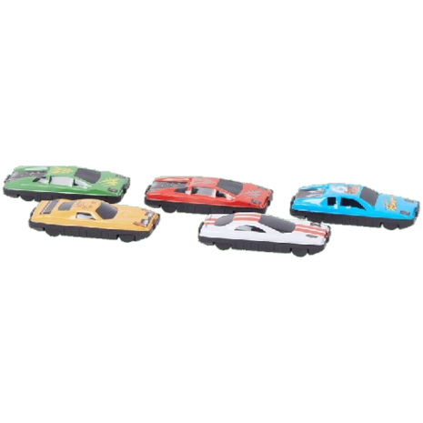 Speelgoed auto / raceauto - Set van 5 - Multicolor  - Metaal -