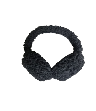 Luxe Oorwarmers EARMUFFS - Zwart - Winter - Fluffy - Polyester - Teddy stof - Warm 