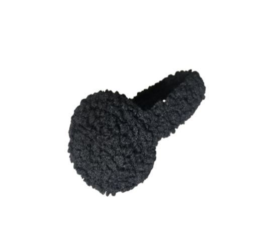 Luxe Oorwarmers EARMUFFS - Zwart - Winter - Fluffy - Polyester - Teddy stof - Warm 2