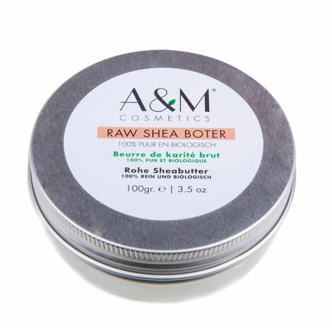 Raw Shea boter - 100% Pure &amp; Natural - sheabutter 100gr - Koudgeperst - Voor huid / Haar en Lippen