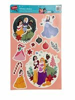 Disney Prinsessen Kerst Raamstickers - Multicolor - Kerstboom - Kunststof - 44 x 29 cm