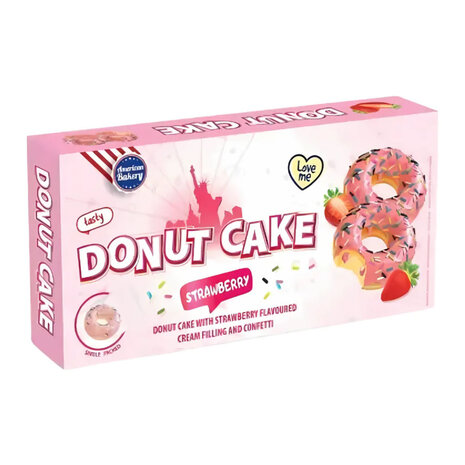 American Bakery Donut Cake with Strawberry - 135 gram