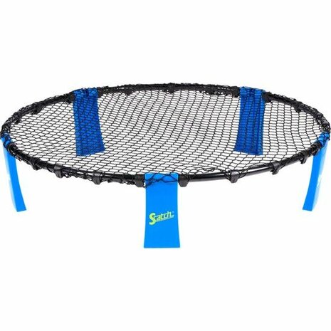 Scatch Spyderball Set - 92 x 20 CM - Incl. Bal, Pomp, Frame, Net en Reistas - Max. 4 Spelers - Blauw/Zwart