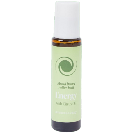 Mood boost roller ball ENERGY met Citrus oil - Groen - 10 ml - Aromacology - 100% Natural - Vegan 