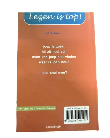 Joep is zoek - Kinderboek - Anky Spoelstra - AVI Start  2