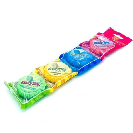 Crazy Roll Chewing Gum - Multicolor - 4 stuks