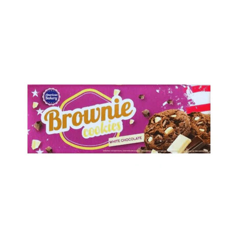 American Bakery Brownie cookies white chocolate - 106 gram