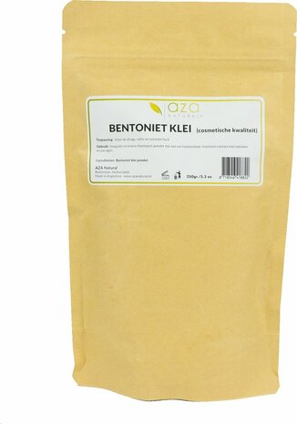 Aza Natural - Bentoniet Klei (cosmetische kwaliteit - gezichtsmasker) - 250 gram