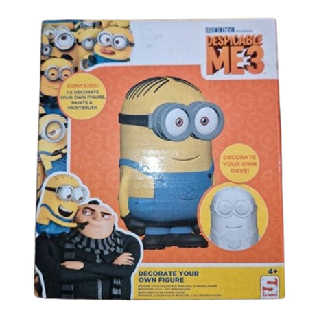 Maak je eigen Minion Gipsvormen - Verven - Schilderen - 5 kleuren - Despicable me 3 - Decorate your own figure