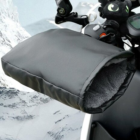 Motorfiets Handvat Moffen - Zwart - Winterhandschoenen voor Motor en Fiets - Waterdichte Handmoffen - Warme Handbeschermers en Dekkers - Winter Accessoires voor Motorrijders 