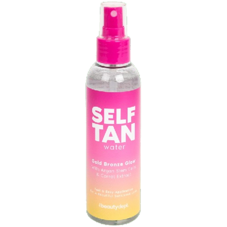 Self tan water spray - Roze - Kunststof - 150 ml - Geschikt voor het hele lichaam Zelfbruiner - Gradual tan & gold bronze g