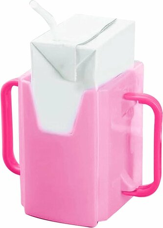 Anti knijp bekerhouder SIPPY  - Roze - Kunststof - Drankhouder - Sapdoos - Bekerhouder - Anti spill - Drankhouder  - Drinkpakje