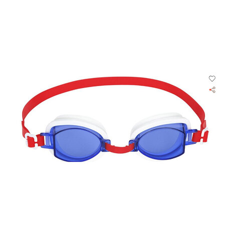 Kinder Duikbril – Blauw/Wit/Rood - Vanaf 7 Jaar – UV-bescherming – Verstelbaar – Lekvrij & Latexvri