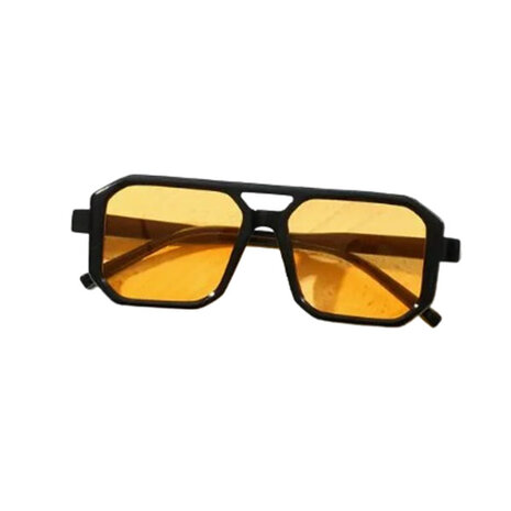 Zonnebril FESTIVAL  - UV 400 - Oranje- Glazen vierkante bril - Normaal Model - Shades - Unisex Heren  / Vrouwen - Gradient Colo